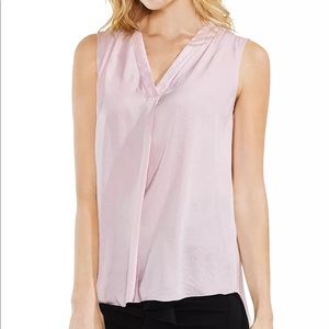 NWT❗️VINCE CAMUTO | Pink Shirred High/Low Tank